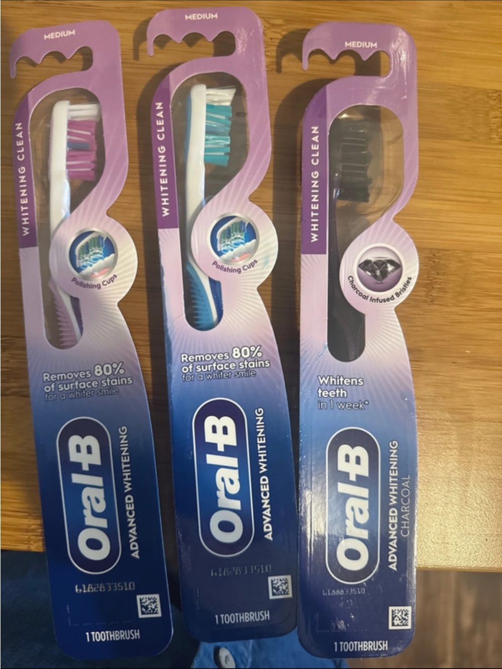 OralβB Whitening Clean Toothbrush β Assorted Colors (Medium)